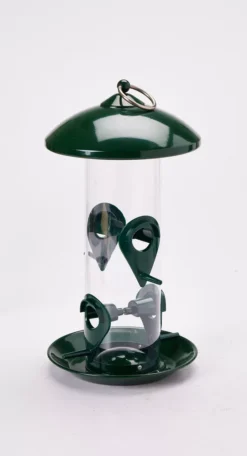 Green 4-Station Bird Feeder 9 Green 4-Station Bird Feeder -Real Living 810355433 A3 4