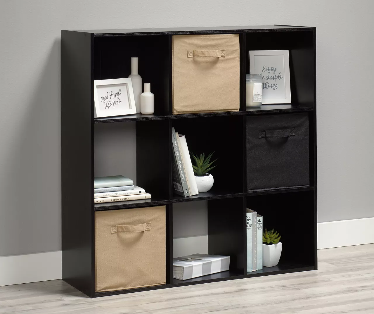 Black Oak 9-Cube Storage Organizer 9 Black Oak 9-Cube Storage Organizer - Image 9