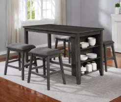Raleigh Gray Storage Pub Dining Table -Real Living 810451168 810451169 2 1
