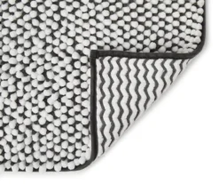 Dark Gray & White Chenille 2-Piece Bath Rug Set 6 Dark Gray & White Chenille 2-Piece Bath Rug Set -Real Living 810489322 2