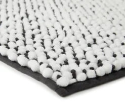 Dark Gray & White Chenille 2-Piece Bath Rug Set 7 Dark Gray & White Chenille 2-Piece Bath Rug Set -Real Living 810489322 3