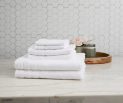 White 6-Piece Towel Set -Real Living 810490785 2