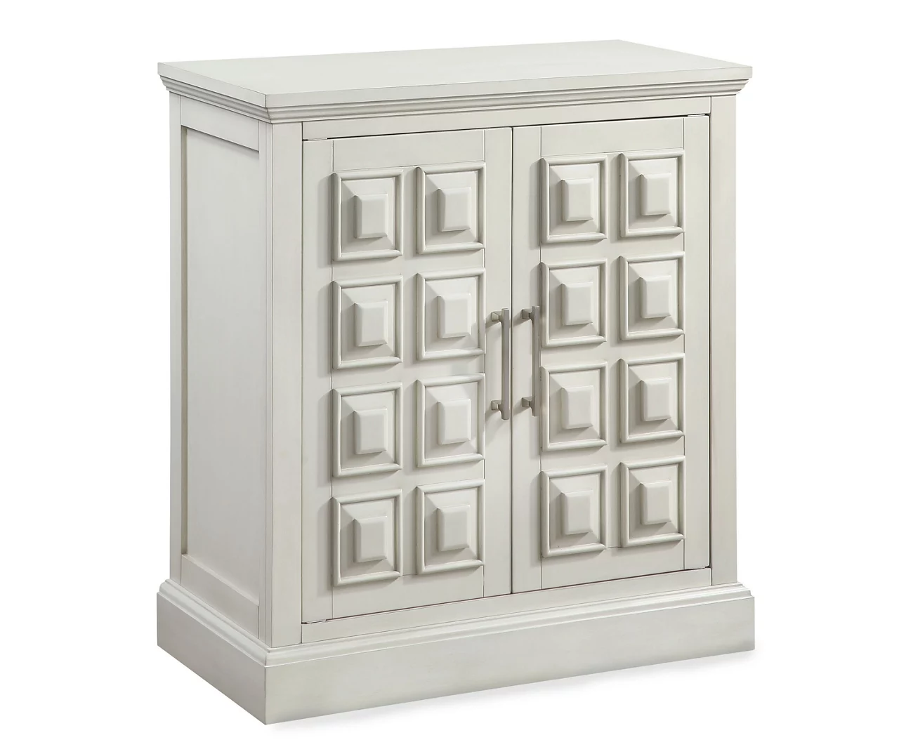 Hailey White 2-Door Accent Cabinet 1 Hailey White 2-Door Accent Cabinet