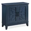 Carly Navy Blue 2-Door Accent Cabinet