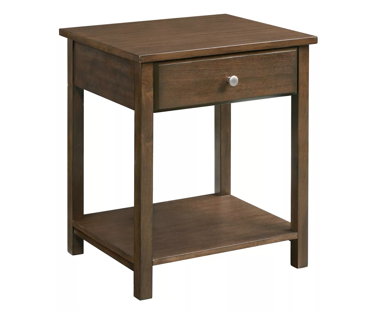 Walnut Nightstand With USB Ports & Power Outlets 1 Walnut Nightstand With USB Ports & Power Outlets
