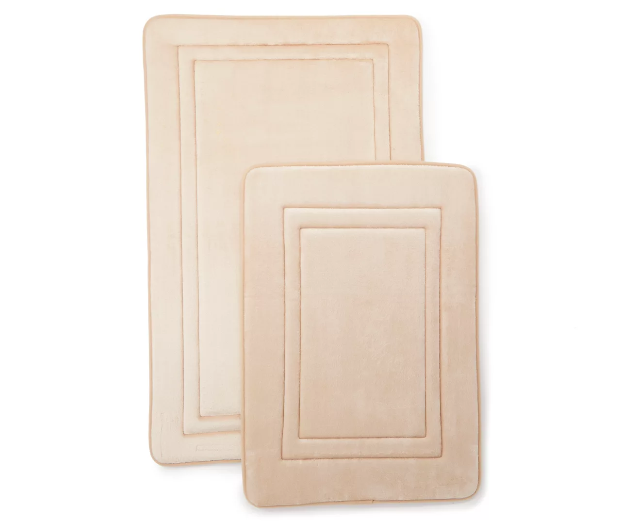 Doeskin 2-Piece Memory Foam Bath Mat Set 1 Doeskin 2-Piece Memory Foam Bath Mat Set