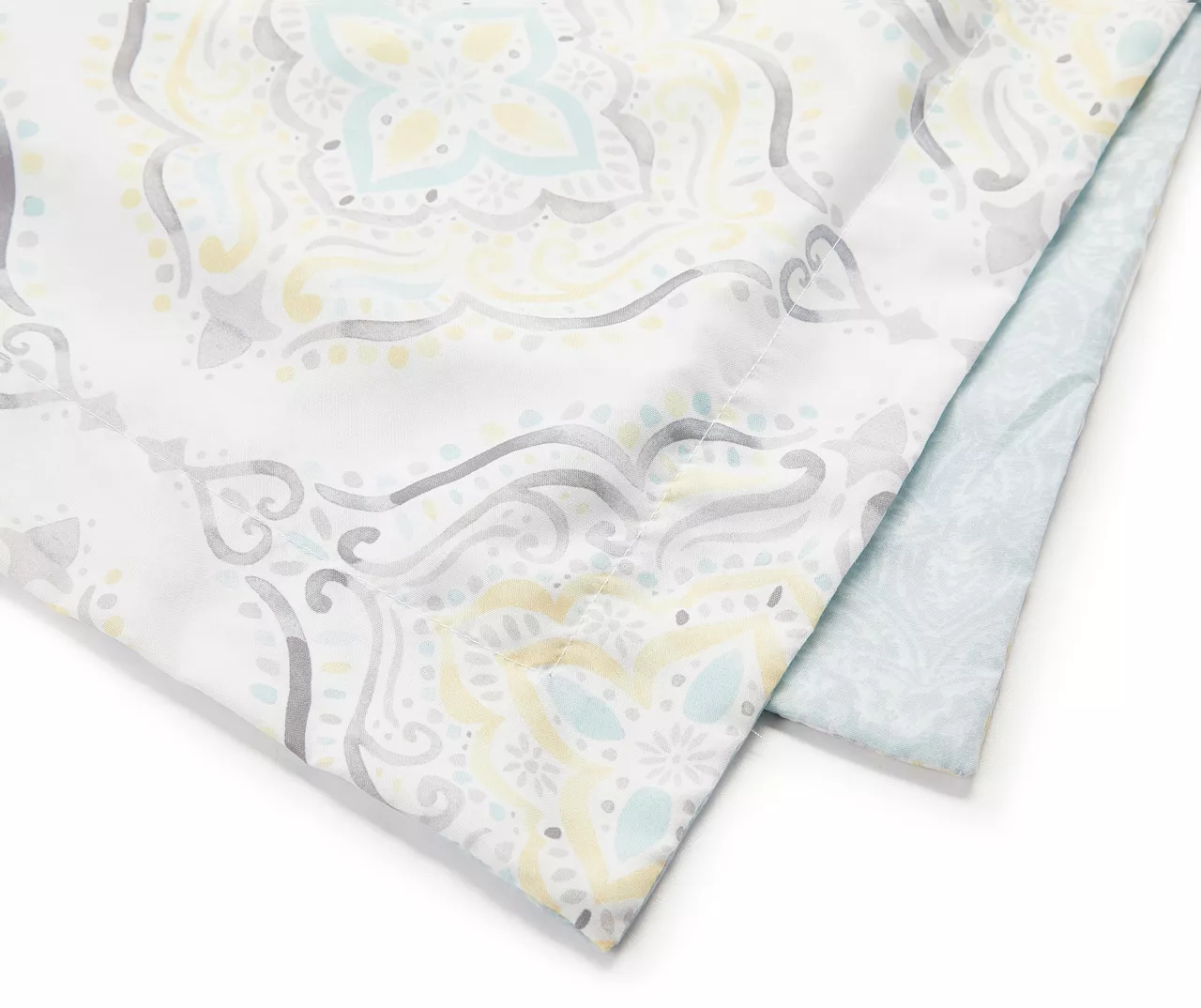 Real Living Yellow & Aqua Medallion Comforter Set 14 Real Living Yellow & Aqua Medallion Comforter Set - Image 14