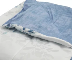 Real Living Blue Floral Comforter Set -Real Living 810505379 810505380 810505411 8