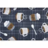 Real Living Charcoal & White Coffee Cups & Mugs Soft Step Kitchen Mat