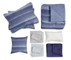 Real Living Navy Stripe Comforter Set 23 Real Living Navy Stripe Comforter Set -Real Living 810505414