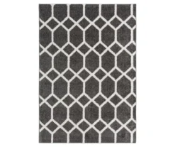 Real Living Gray Zion Trellis Rug -Real Living 810511042