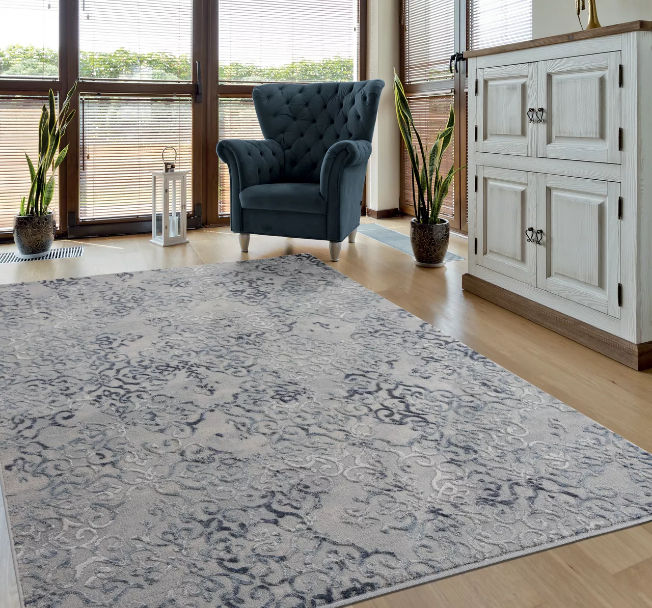 Real Living Cascade Blue Area Rug 11 Real Living Cascade Blue Area Rug - Image 11