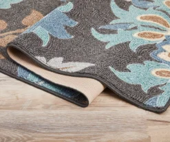 Real Living Gray, Aqua Blue & Brown Jacobean Rug 17 Real Living Gray, Aqua Blue & Brown Jacobean Rug -Real Living 810512699 2