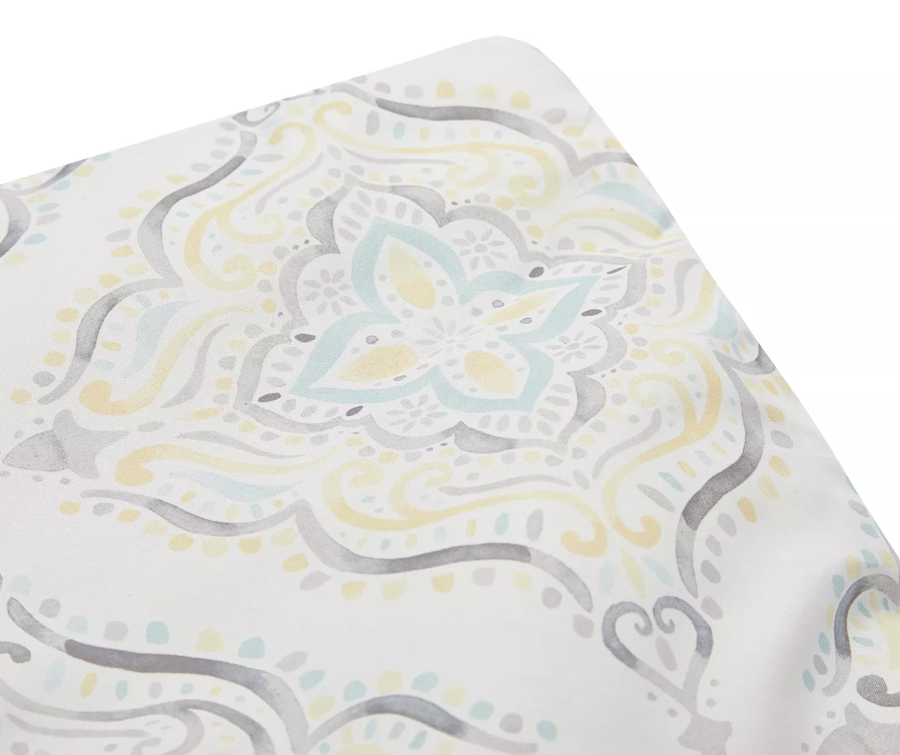 Real Living Yellow & Aqua Medallion Comforter Set 6 Real Living Yellow & Aqua Medallion Comforter Set - Image 6