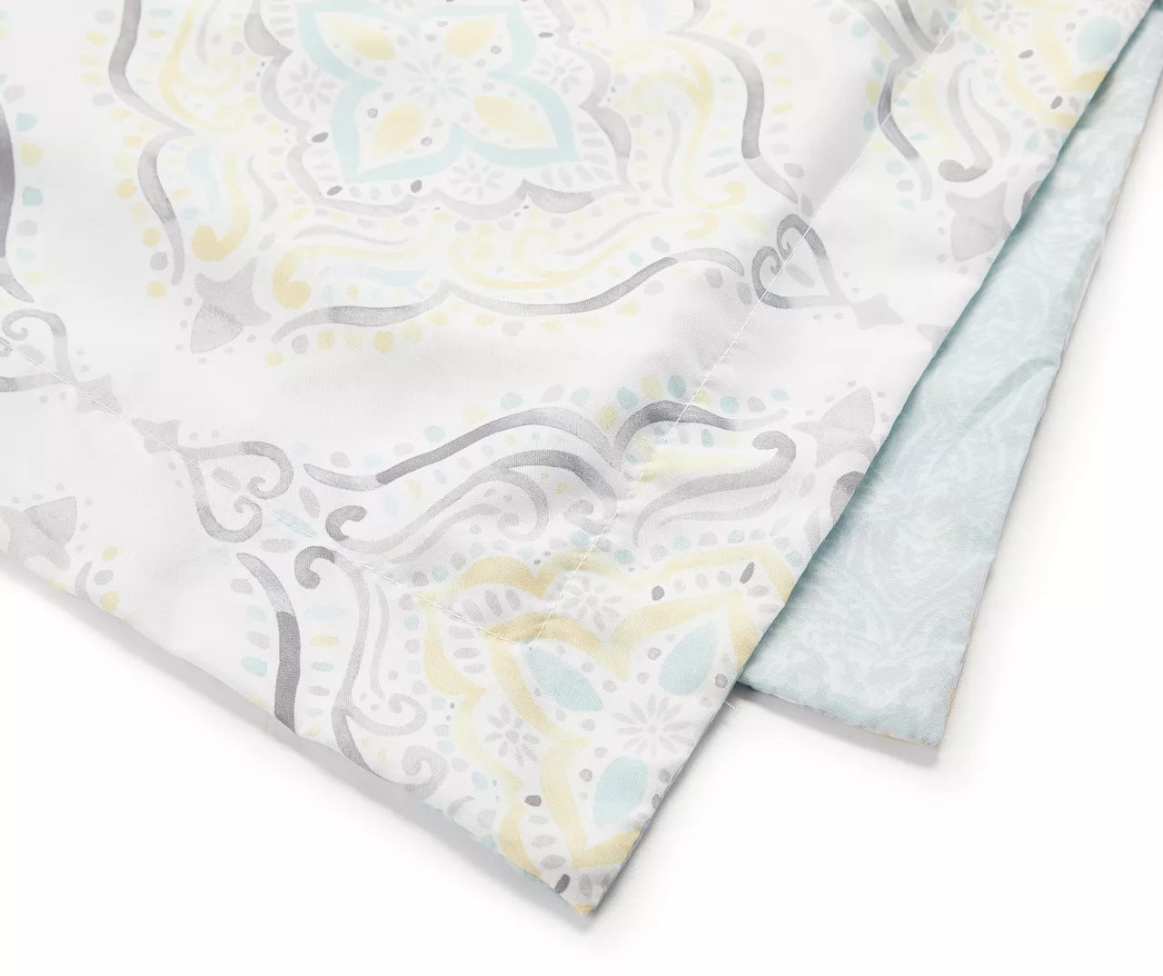 Real Living Yellow & Aqua Medallion Comforter Set 7 Real Living Yellow & Aqua Medallion Comforter Set - Image 7