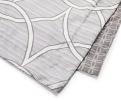 Gray Geo Full 14-Piece Reversible Comforter Set -Real Living 810515867 2