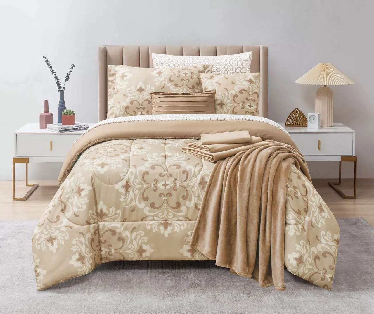 Real Living Tan Tile Comforter Set 2 Real Living Tan Tile Comforter Set - Image 2