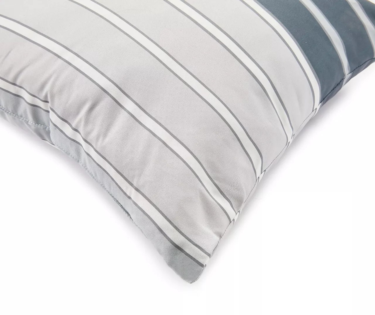 Real Living Alister Gray Striped Reversible Comforter Set 6 Real Living Alister Gray Striped Reversible Comforter Set - Image 6