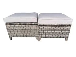 Oakmont Gray Replacement Patio Ottoman Cushions, 2-Pack 11 Oakmont Gray Replacement Patio Ottoman Cushions, 2-Pack -Real Living 810516858 1