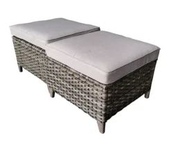 Oakmont Gray Replacement Patio Ottoman Cushions, 2-Pack 12 Oakmont Gray Replacement Patio Ottoman Cushions, 2-Pack -Real Living 810516858 3