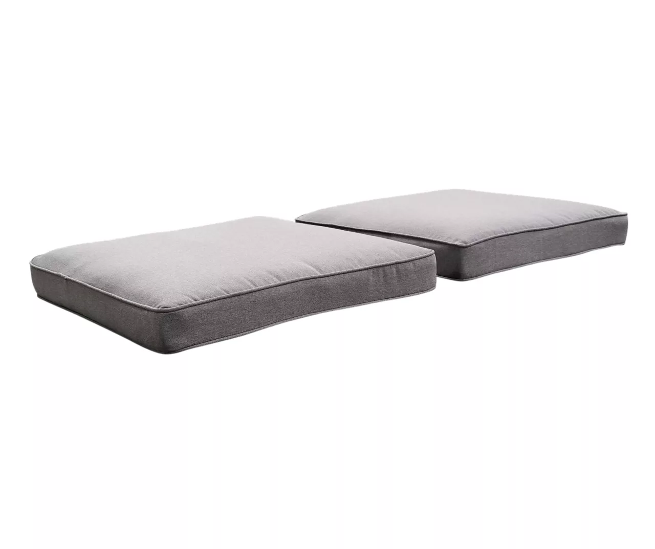 Oakmont Gray Replacement Patio Ottoman Cushions, 2-Pack 2 Oakmont Gray Replacement Patio Ottoman Cushions, 2-Pack - Image 2