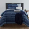 Real Living Navy Stripe Comforter Set