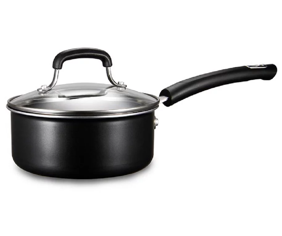 Black 2-Quart Non-Stick Rivet Handle Saucepan 1 Black 2-Quart Non-Stick Rivet Handle Saucepan