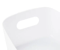 White Plastic Storage Bins, 3-Pack 5 White Plastic Storage Bins, 3-Pack -Real Living 810522389 2