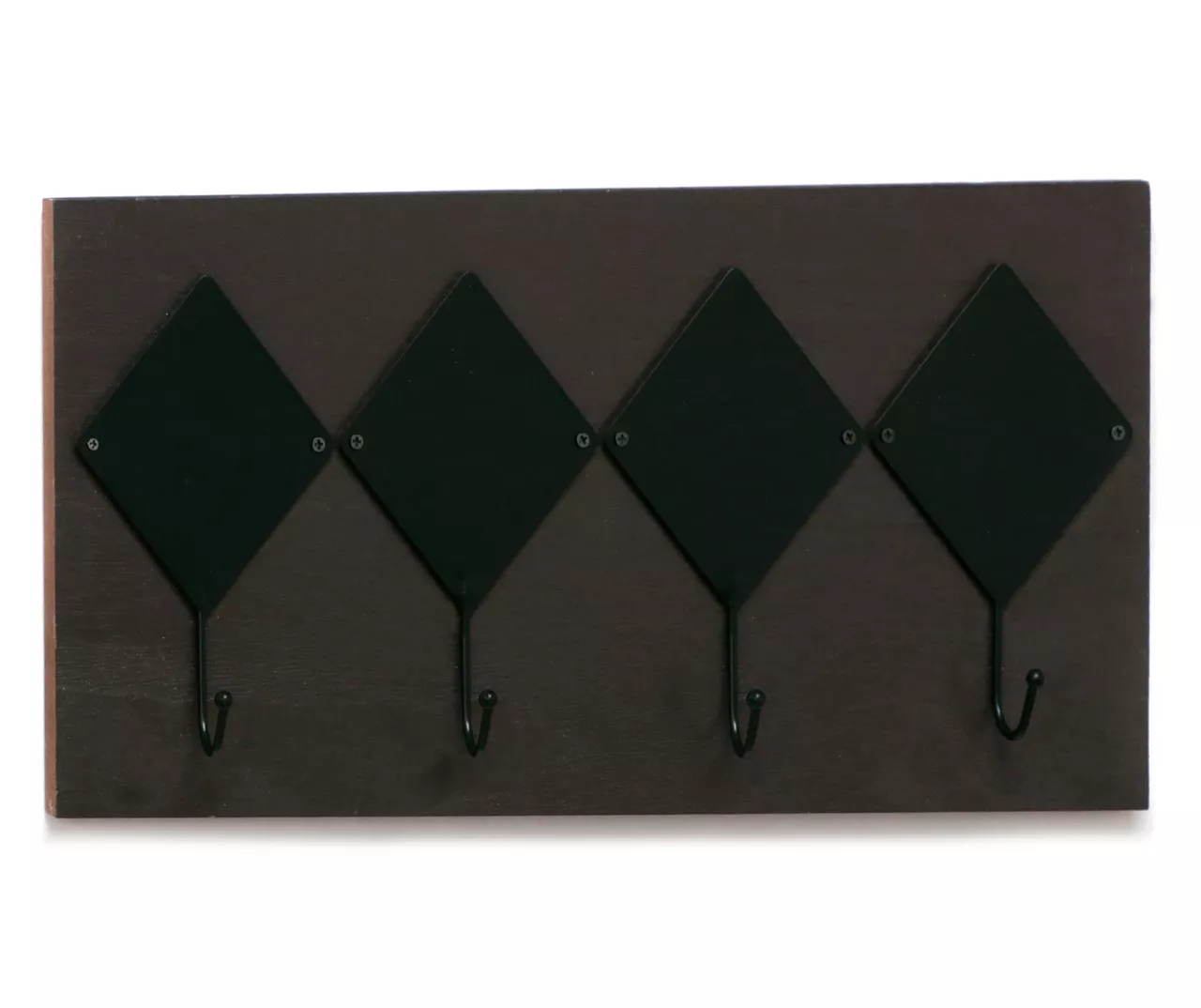 Black Diamond Chalkboard 4-Hook Wall Decor 1 Black Diamond Chalkboard 4-Hook Wall Decor