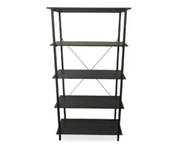 Real Living Rustic 5-Shelf Bookcase -Real Living 810534675 1