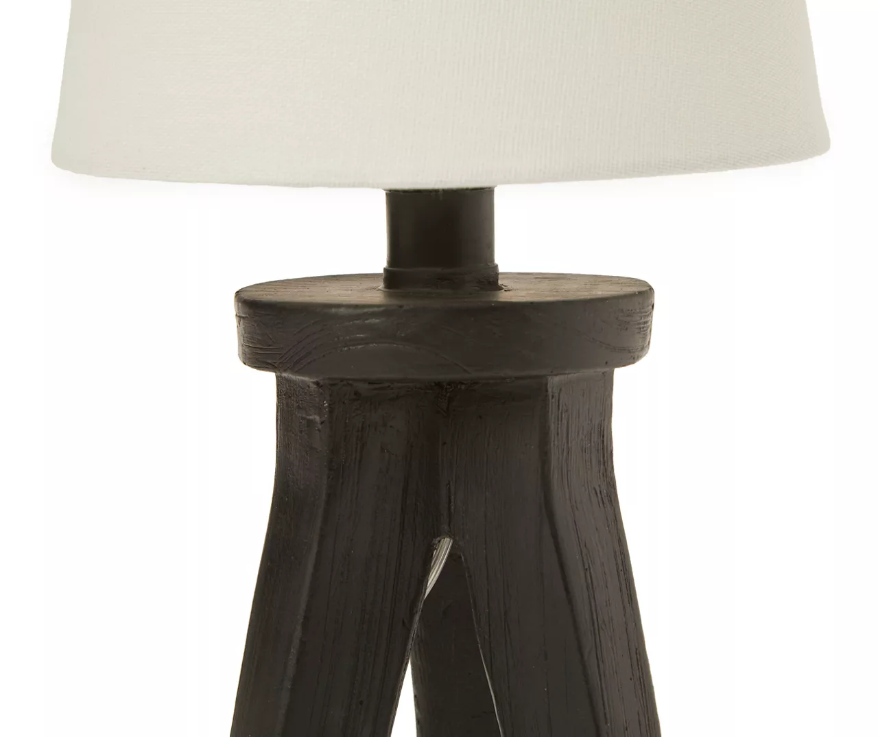 Black & White Tripod Table Lamp With Bulb 2 Black & White Tripod Table Lamp With Bulb - Image 2