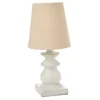 White Spindle Table Lamp With Bulb
