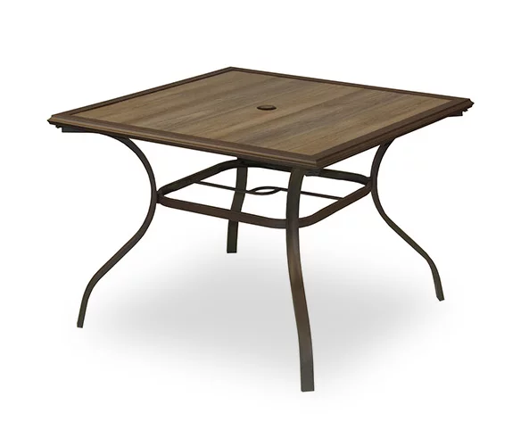 Marinda Wood Look Patio Dining Table 1 Marinda Wood Look Patio Dining Table