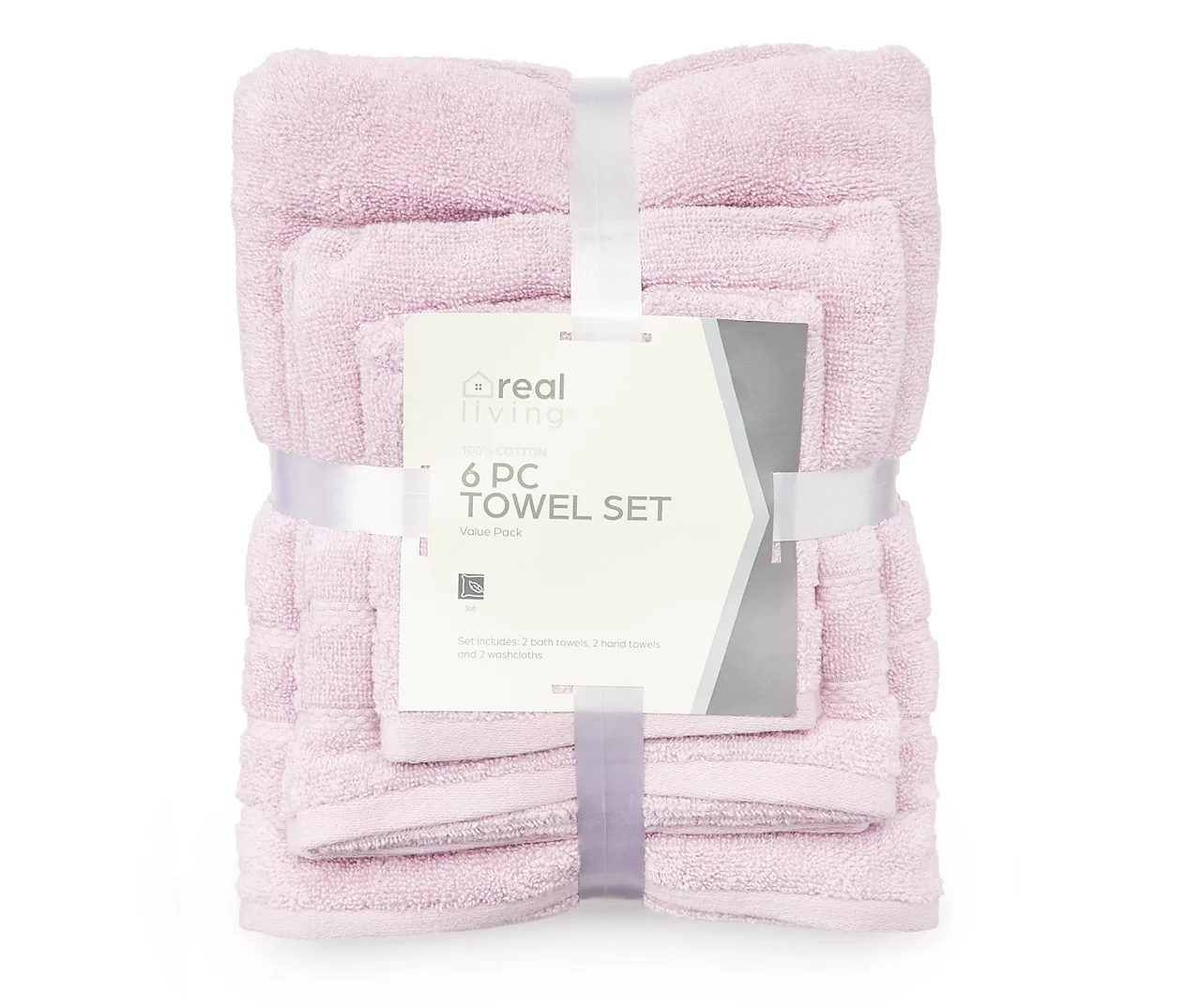 Lavender 6-Piece Towel Set 1 Lavender 6-Piece Towel Set