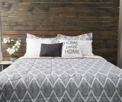 Real Living Andover Black & Tan Geometric Bed-in-a-Bag 10-Piece Bedding Set -Real Living 810545274 810545273 1