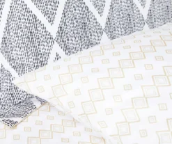 Real Living Andover Black & Tan Geometric Bed-in-a-Bag 10-Piece Bedding Set -Real Living 810545274 810545273 4