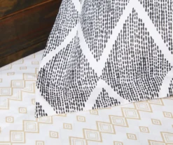 Real Living Andover Black & Tan Geometric Bed-in-a-Bag 10-Piece Bedding Set -Real Living 810545274 810545273 5