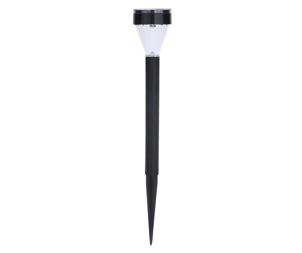 Black 10-Piece Solar Light Yard Stake Set 1 Black 10-Piece Solar Light Yard Stake Set