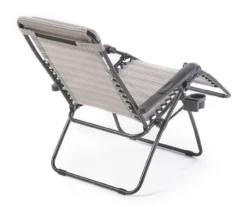 Gray Sling Fabric Gravity Lounger Chair 6 Gray Sling Fabric Gravity Lounger Chair -Real Living 810556793 2