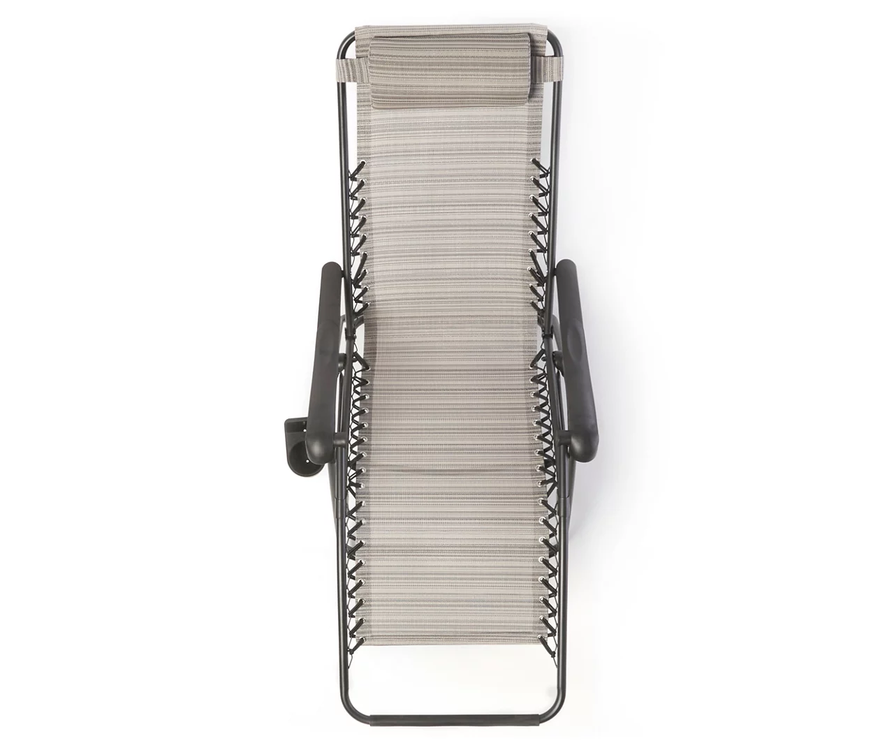 Gray Sling Fabric Gravity Lounger Chair 4 Gray Sling Fabric Gravity Lounger Chair - Image 4