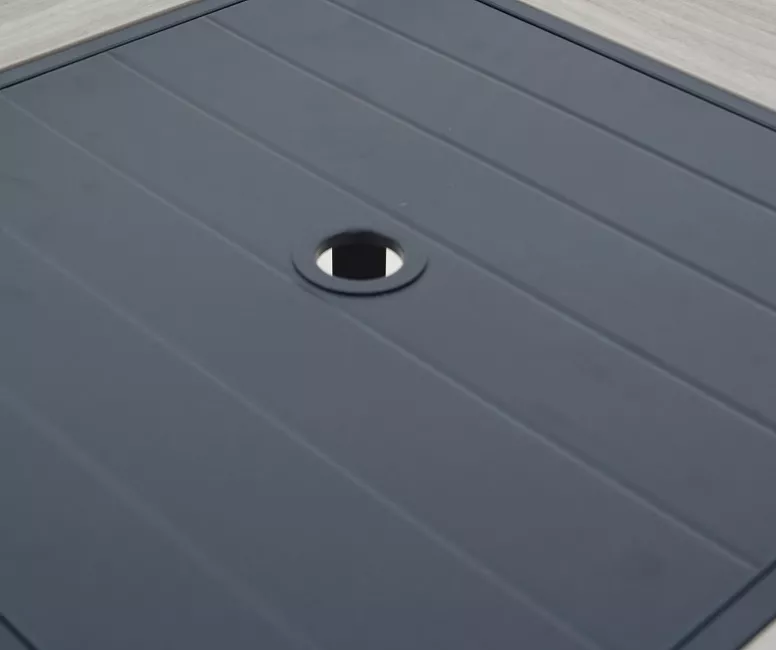 Rome Wood Look Tile Patio Dining Table 5 Rome Wood Look Tile Patio Dining Table - Image 5