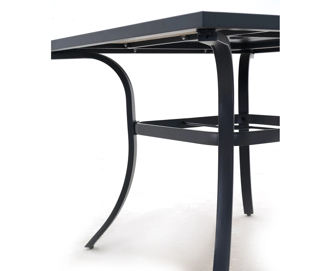 Rome Wood Look Tile Patio Dining Table 6 Rome Wood Look Tile Patio Dining Table - Image 6