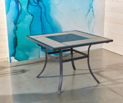 Rome Wood Look Tile Patio Dining Table 16 Rome Wood Look Tile Patio Dining Table -Real Living 810557270 9