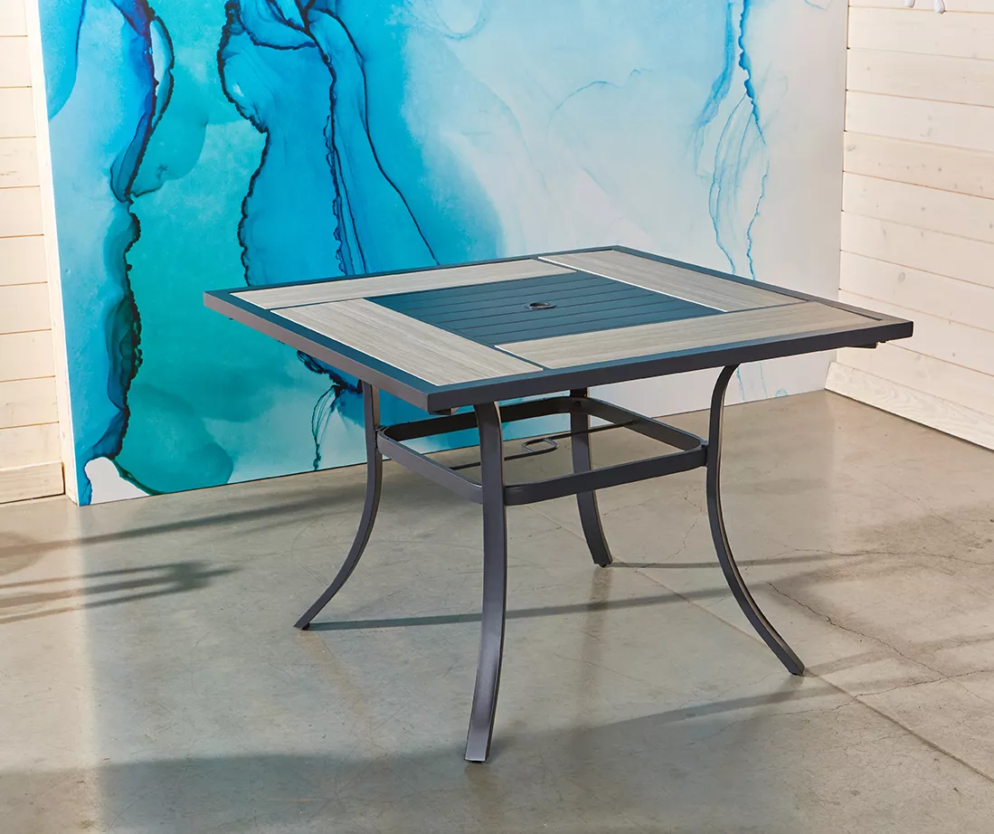 Rome Wood Look Tile Patio Dining Table 8 Rome Wood Look Tile Patio Dining Table - Image 8