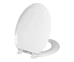 White Oblong Wood Toilet Seat 32 White Oblong Wood Toilet Seat -Real Living 810557533 13