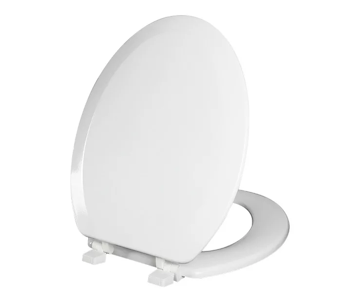 White Oblong Wood Toilet Seat 15 White Oblong Wood Toilet Seat - Image 15