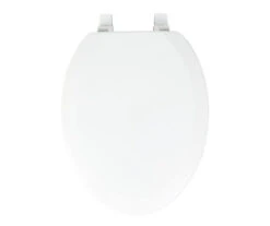 White Oblong Wood Toilet Seat 25 White Oblong Wood Toilet Seat -Real Living 810557533 7