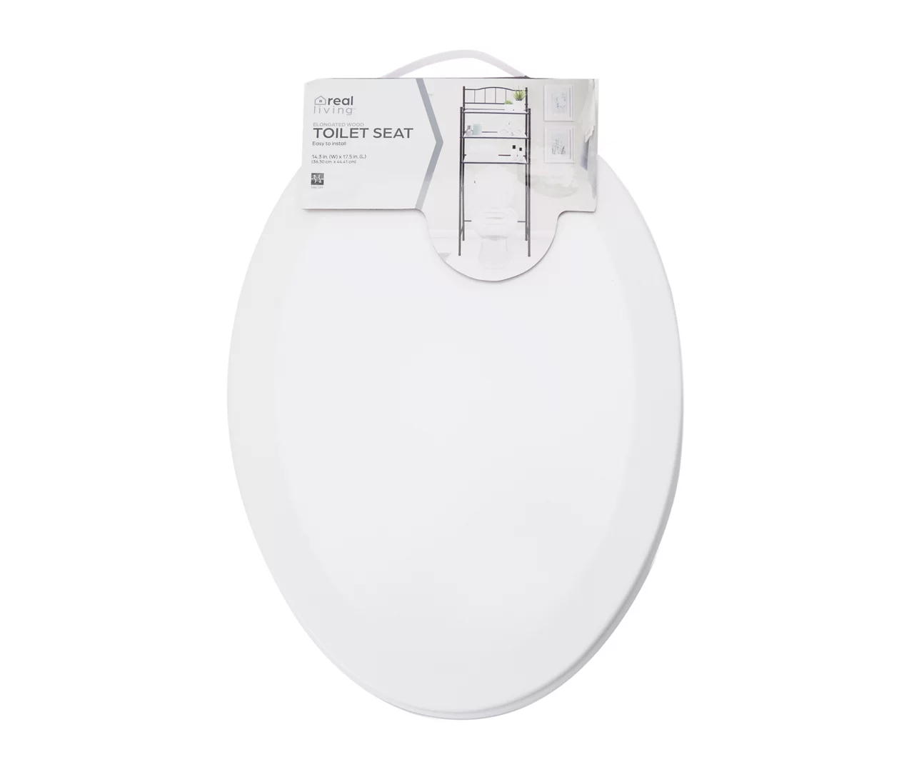 White Oblong Wood Toilet Seat 1 White Oblong Wood Toilet Seat