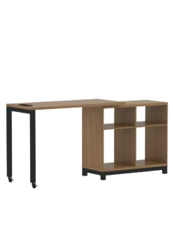 Real Living Seven Hills Metal & Melamine 4-Cube Pivot Desk With USB Charging -Real Living 810561090 21 1