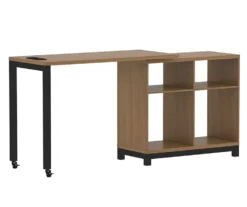 Real Living Seven Hills Metal & Melamine 4-Cube Pivot Desk With USB Charging -Real Living 810561090 3 1